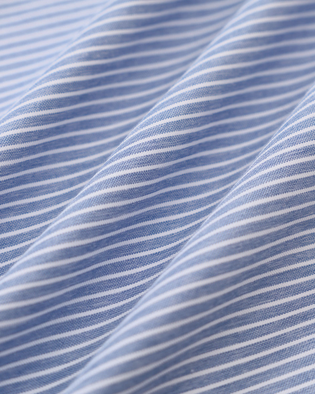 Fátima | Vestido Corto Azul de Rayas con Botones