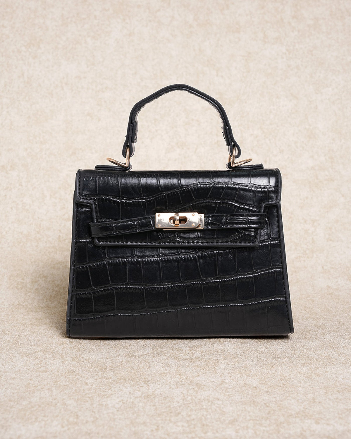 Isabel | Mini Bolso Efecto Piel Negro