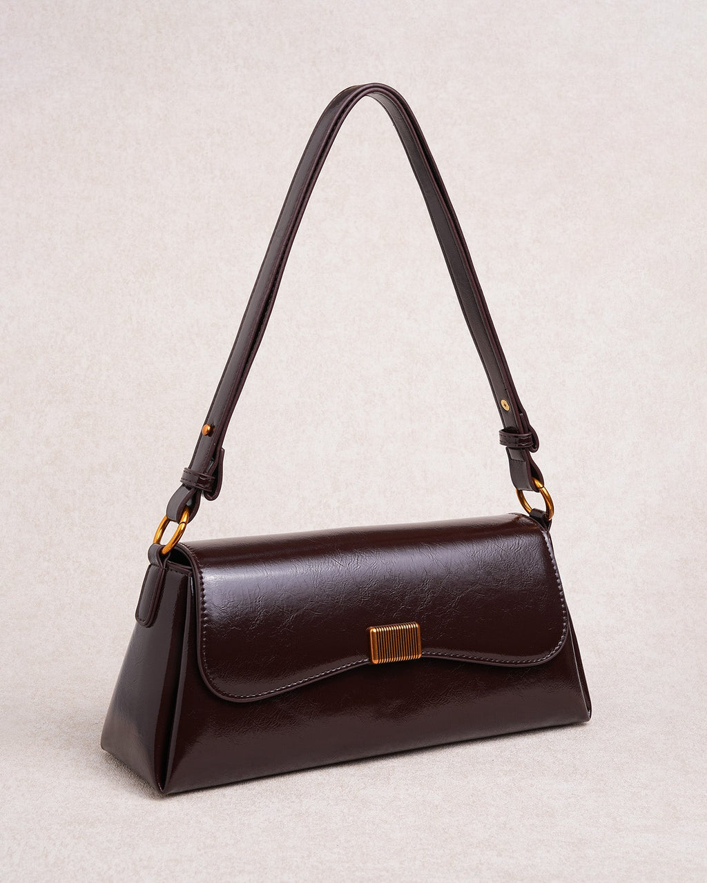 Valeria | Bolso Bandolera Efecto Piel Café