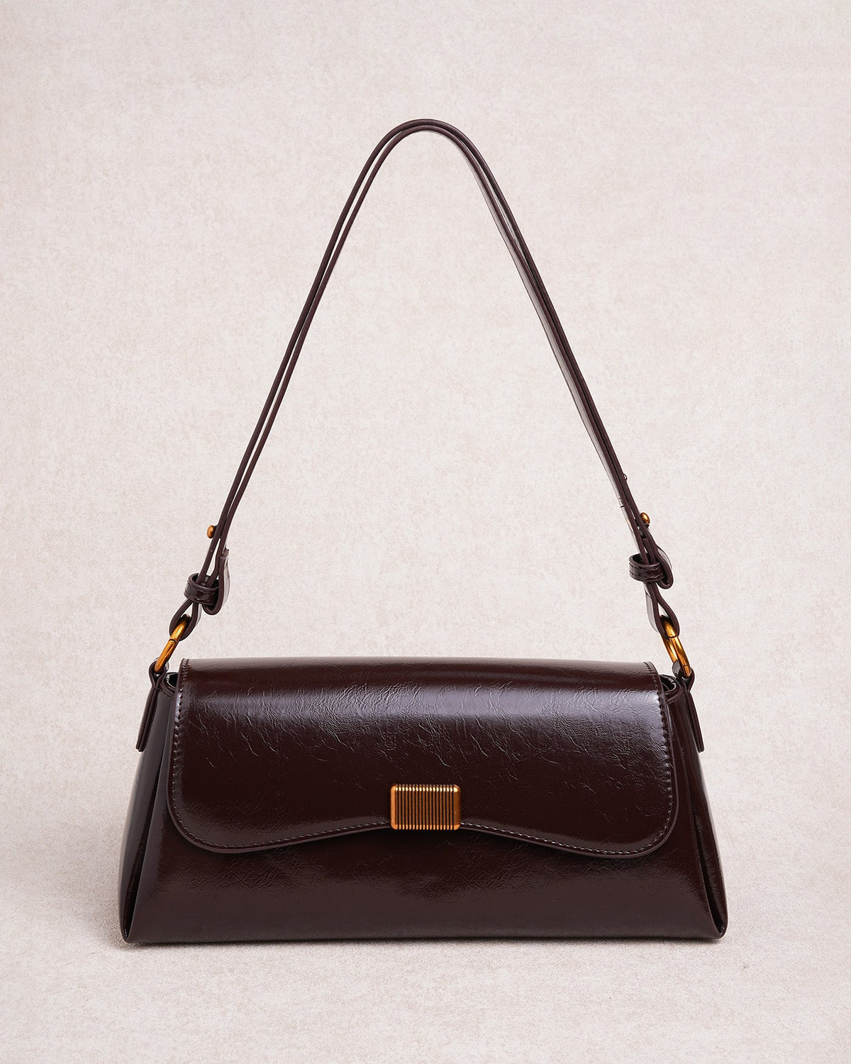 Valeria | Bolso Bandolera Efecto Piel Café
